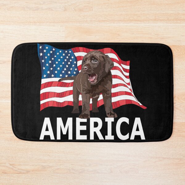 Artikelvorschau, Amerika USA Schokoladenlabrador patriotisch entworfen und verkauft von Just-Arts-4U.