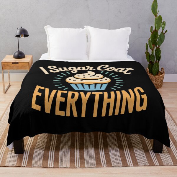 Item preview, Cute Dessert Lover Quote I Sugar Coat Everything Funny designed and sold by faridman.