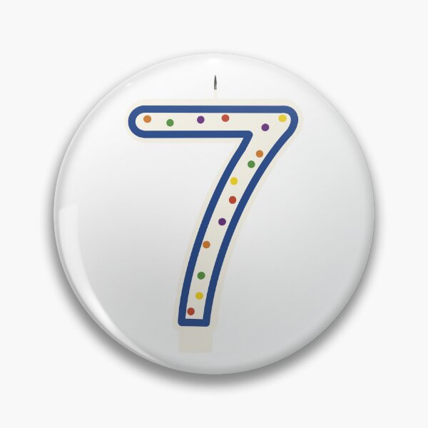 Item preview, Birthday Number Candle Seven/7 designed and sold by Green Crayon Art.