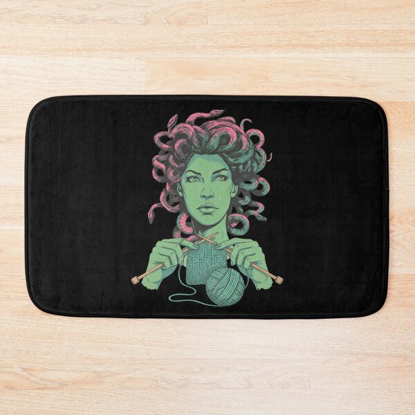 Item preview, Medusa Knitting Green Hair Mythology Fantasy designed and sold by TeeARTHY.