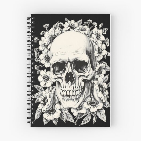Item preview, Skull and Flowers designed and sold by Boddahs.
