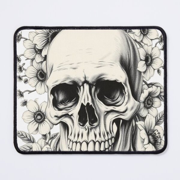 Item preview, Skull and Flowers designed and sold by Boddahs.