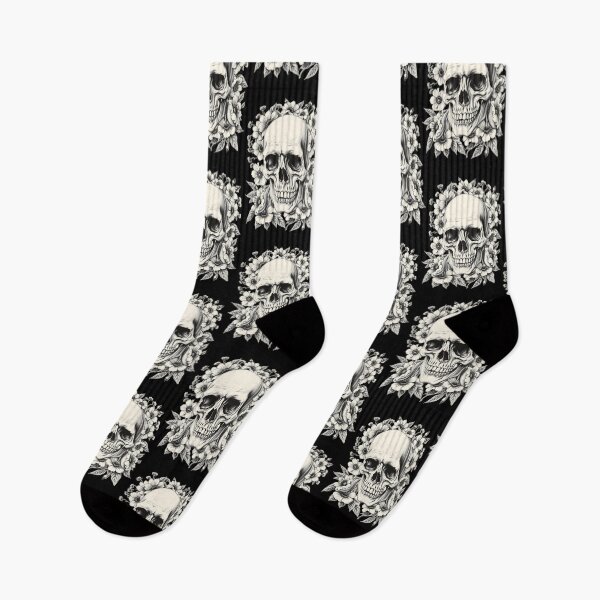 Item preview, Skull and Flowers designed and sold by Boddahs.