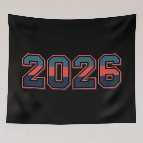 Item preview, Vintage American 2026 Collegiate Style T-Shirt Sticker Design designed and sold by Design_Your_Day.