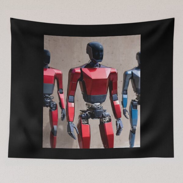 Item preview, humanoid robot art designed and sold by TEEJAMBOREE.