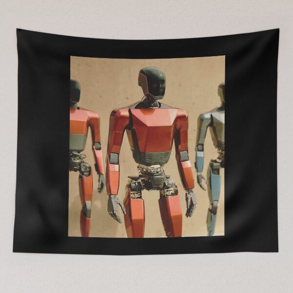 Item preview, humanoid robot art designed and sold by TEEJAMBOREE.