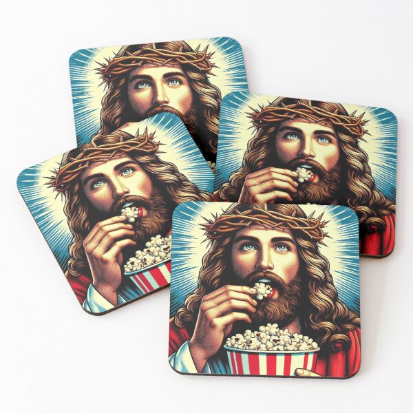Item preview, Jesus eating popcorn! designed and sold by epiepi.