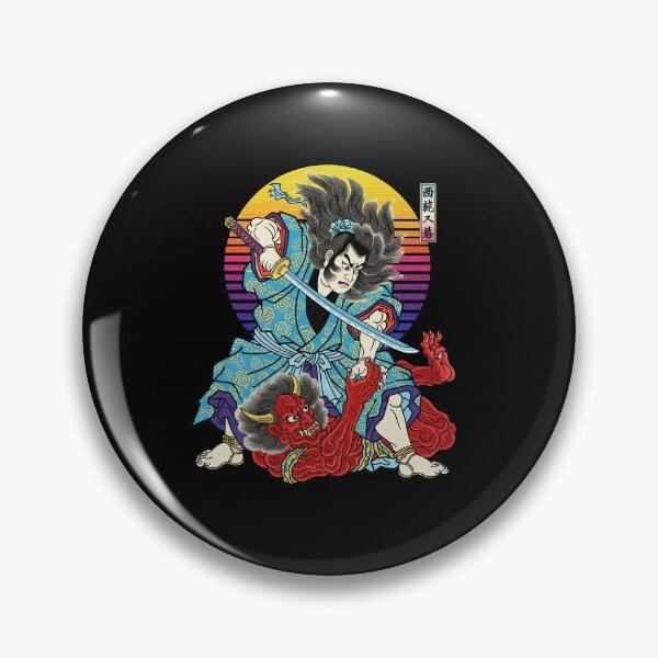 Item preview, Japanese Samurai Fantasy Warrior Demon Oni Fight designed and sold by TeeARTHY.