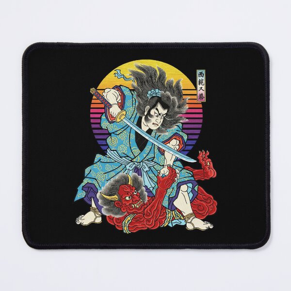 Item preview, Japanese Samurai Fantasy Warrior Demon Oni Fight designed and sold by TeeARTHY.