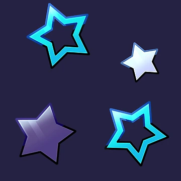 Artwork thumbnail, Y2K Stars pattern by Inky_Trash
