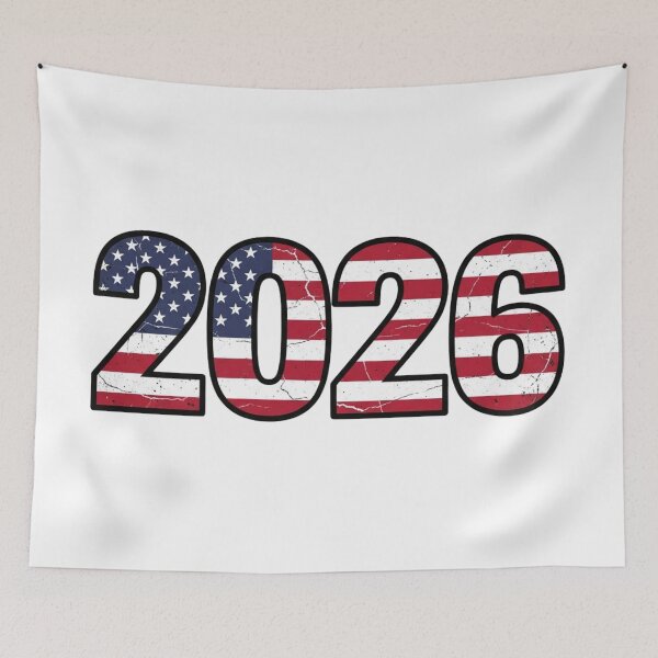 Item preview, 2026 American Flag Graphic Design T-Shirt Sticker Patriotic USA Election designed and sold by Design_Your_Day.