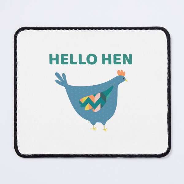 Item preview, Hello Hen – Cute Chicken with Scottish Saying  designed and sold by TalkTee Me.