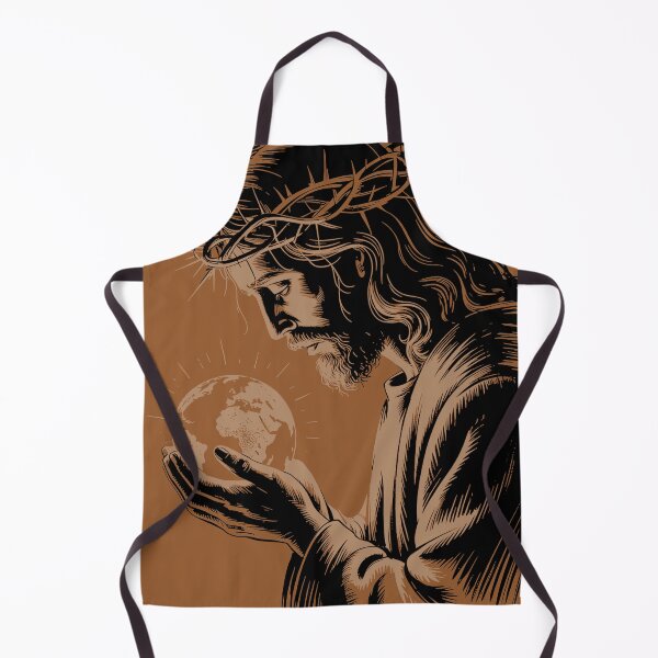 Item preview, Jesus Holding the World: A Work of Faith and Responsibility designed and sold by trixxcreative.