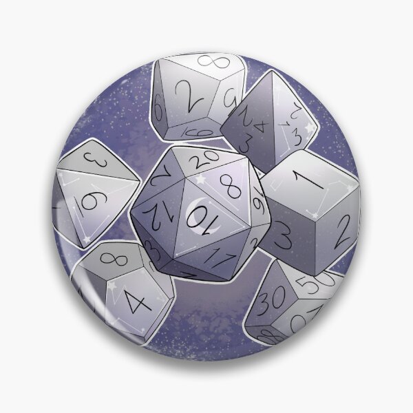 Item preview, Starry Silver Dice Set designed and sold by WhisperingDusk.