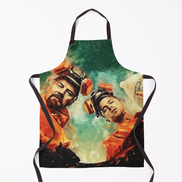 Item preview, Modern Anti-Heroes Orange Hazmat Suit Art | Overhead View Chemical Lab Painting | Gritty TV Drama designed and sold by Art's Diner.