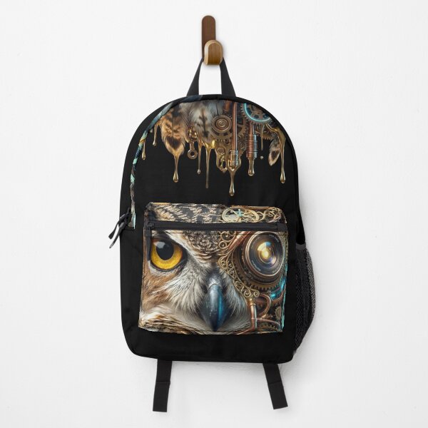 Item preview, Retrofuturistic Owl Head – Vintage Industrial Surrealism designed and sold by str33ty.ltd.