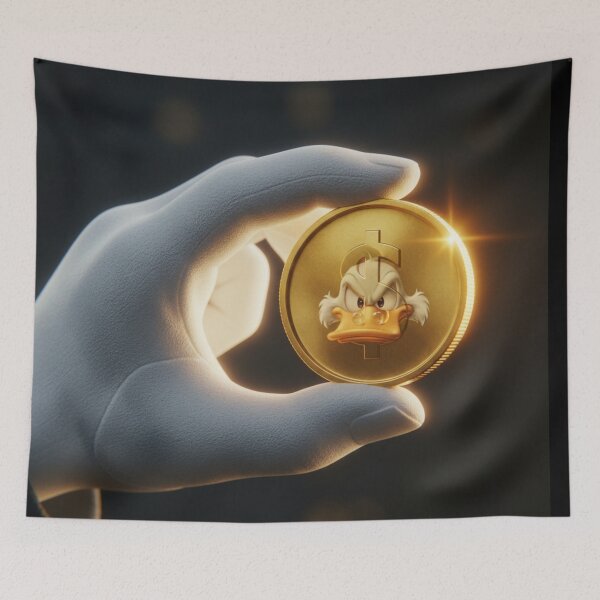 Item preview, Scrooge McDuck Golden Coin Extreme Close-Up Reflection designed and sold by GEK-NERD.
