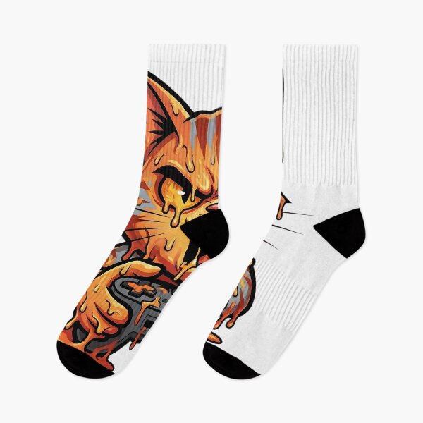Item preview, Rage Gamer Cat Melting Cartoon Art designed and sold by SoulenCify.