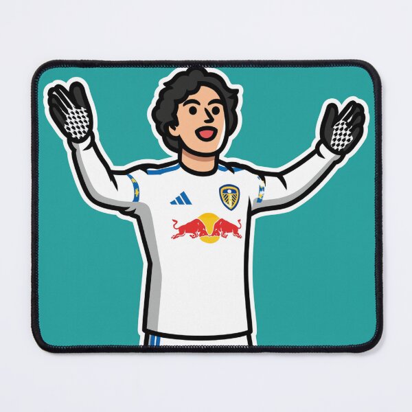 Item preview, Ao Tanaka Leeds United Japan cartoon designed and sold by Gegenpress Design.
