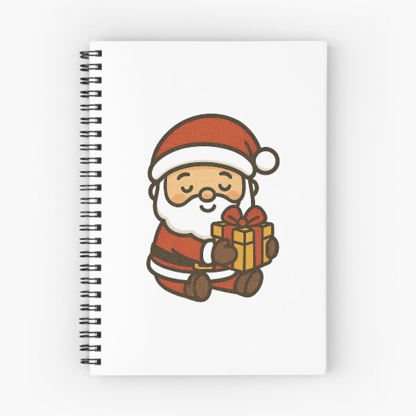 Artikelvorschau, Niedlicher Weihnachtsmann umarmt ein Geschenk – Bezaubernder Weihnachtsmann für Kinder entworfen und verkauft von StyleLap.