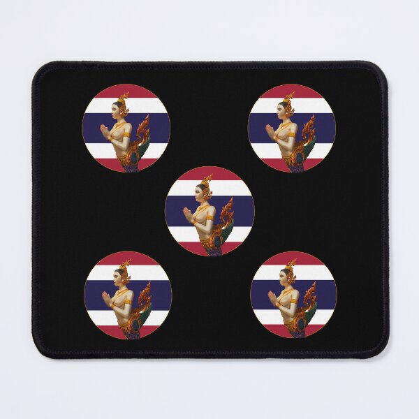Item preview, Kinnaree on Thai Flag Round Multi-Pack designed and sold by Linklandiya.