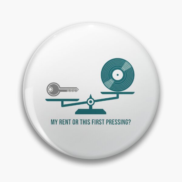 Item preview, Vinyl Record Collector Gift - My Rent Or This First Pressing Funny Music T-Shirt designed and sold by kinany00.