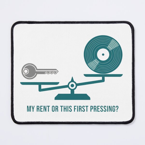 Item preview, Vinyl Record Collector Gift - My Rent Or This First Pressing Funny Music T-Shirt designed and sold by kinany00.