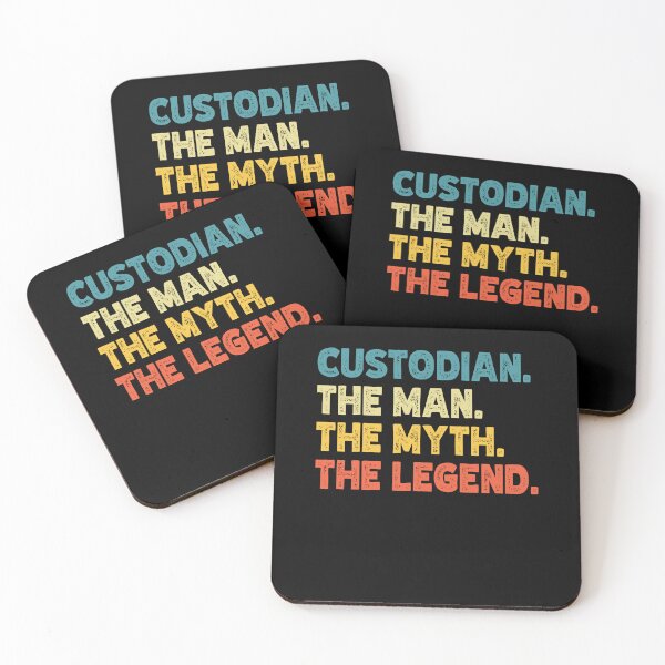 Item preview, Custodian The Man The Myth The Legend Job Humor designed and sold by Gogetgiggles.