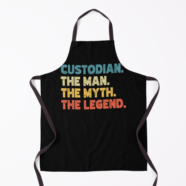 Item preview, Custodian The Man The Myth The Legend Job Humor designed and sold by Gogetgiggles.