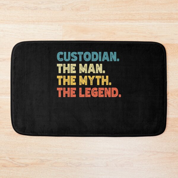 Item preview, Custodian The Man The Myth The Legend Job Humor designed and sold by Gogetgiggles.