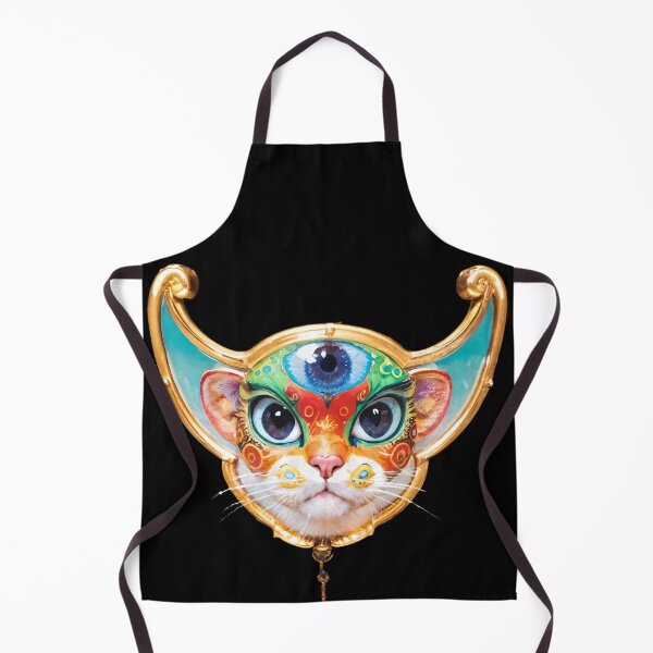 Item preview, The Golden Oracle – Cosmic Lucha Cat designed and sold by YogiFabianART.