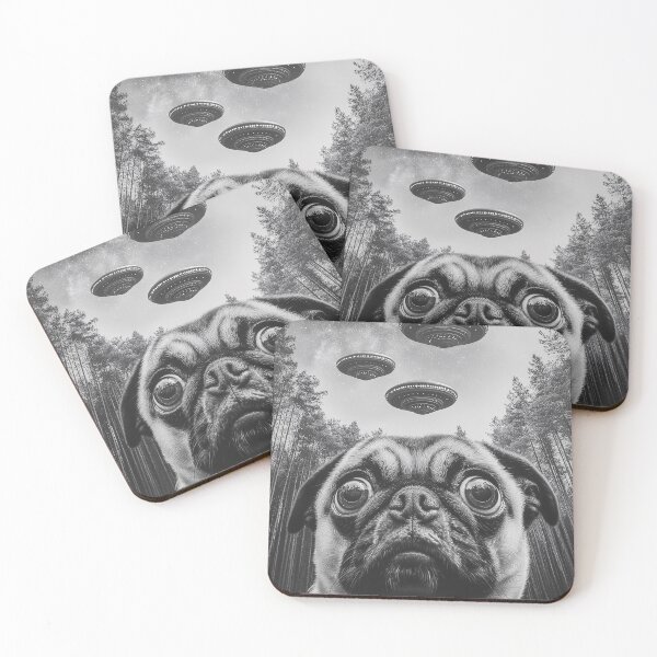 Item preview, Wide Eyed Pug UFO Encounter designed and sold by Art Horizon.