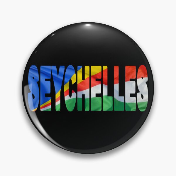 Item preview, SEYCHELLES - Flag Flying in Wind cut to Letters Souvenir Sticker Shirt designed and sold by Adam Gormley.