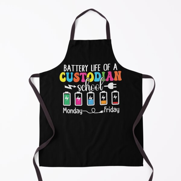 Item preview, Battery Life Of A Custodian School designed and sold by Gogetgiggles.