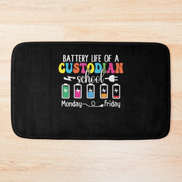 Item preview, Battery Life Of A Custodian School designed and sold by Gogetgiggles.