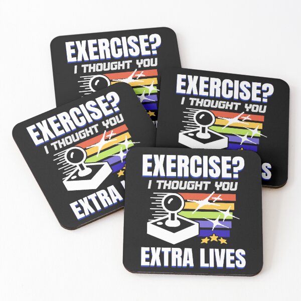 Item preview, Gamer Exercise Thought Extra Lives Funny Gaming Men Boys Kid designed and sold by BornBorn.