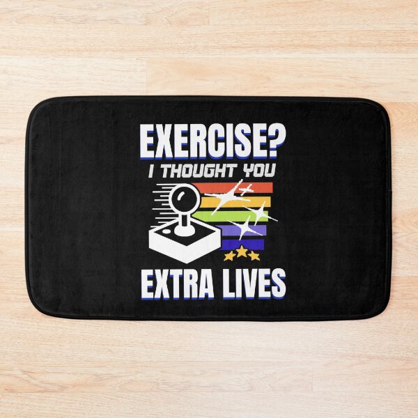 Item preview, Gamer Exercise Thought Extra Lives Funny Gaming Men Boys Kid designed and sold by BornBorn.