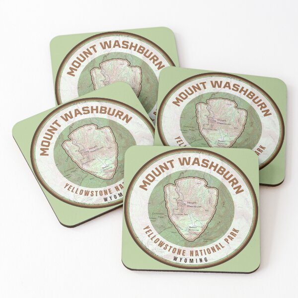 Item preview, Yellowstone Souvenir Map - Mt Washburn designed and sold by Willz Designz.