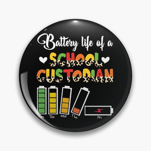 Item preview, Battery Life Of A School Custodian Funny Job designed and sold by Gogetgiggles.