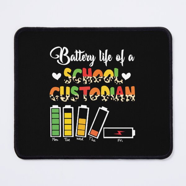 Item preview, Battery Life Of A School Custodian Funny Job designed and sold by Gogetgiggles.