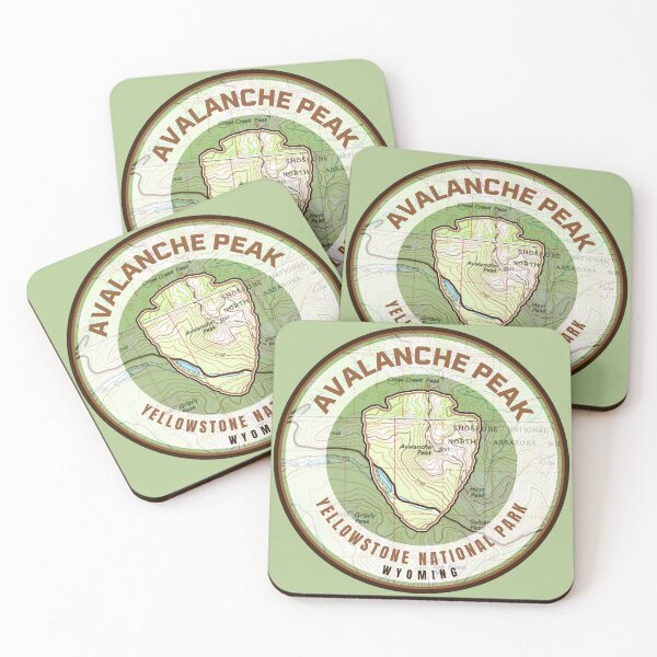 Item preview, Yellowstone Souvenir Map - Avalanche Peak designed and sold by Willz Designz.