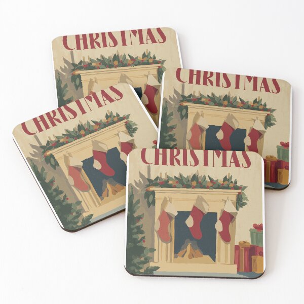 Item preview, Christmases of Yesteryear — Vintage Holiday Posters designed and sold by MidArtForge.