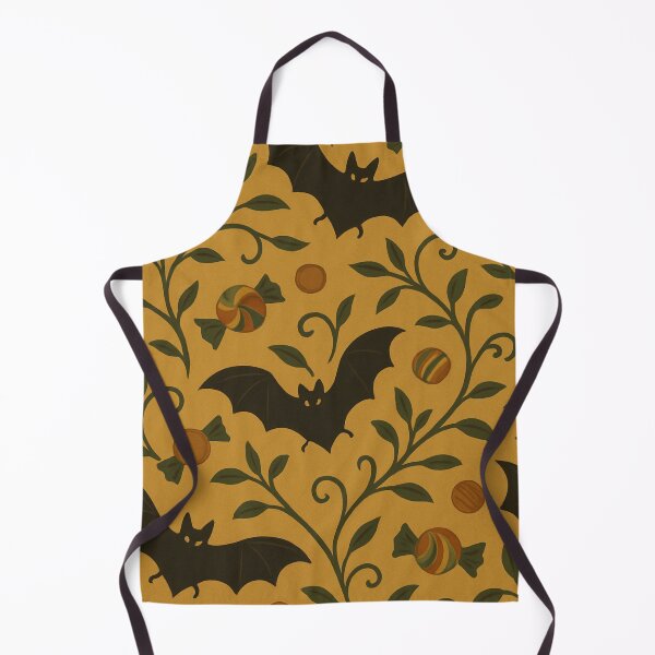 Item preview, Spooky Cute Halloween Bats & Candy – Orange Seamless Pattern designed and sold by cabuks.