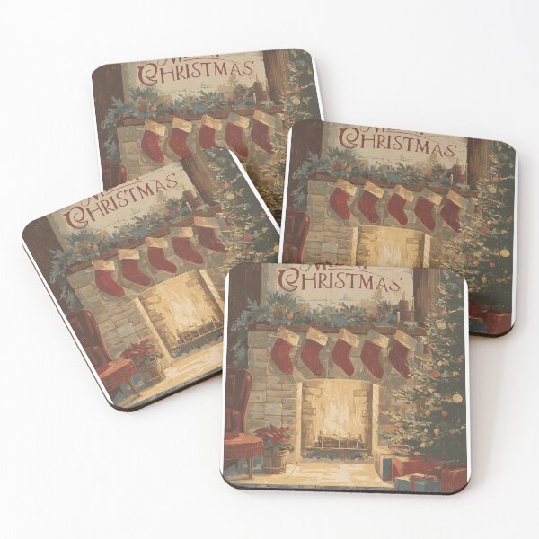 Item preview, Christmases of Yesteryear — Vintage Holiday Posters designed and sold by MidArtForge.