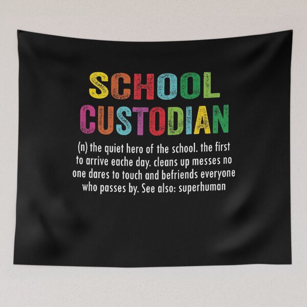 Item preview, School Custodian Quiet Hero Of The School designed and sold by Gogetgiggles.
