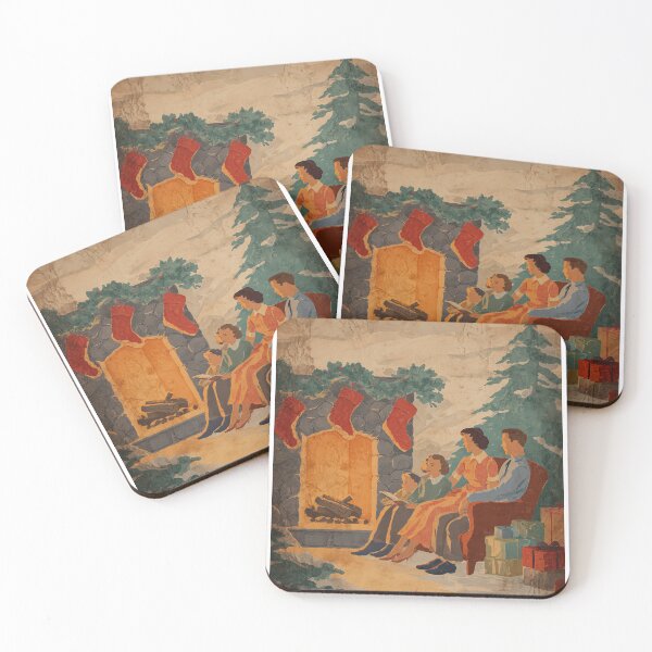 Item preview, Christmases of Yesteryear — Vintage Holiday Posters designed and sold by MidArtForge.