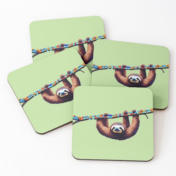 Item preview, funny sloth mosaic designed and sold by designmari.