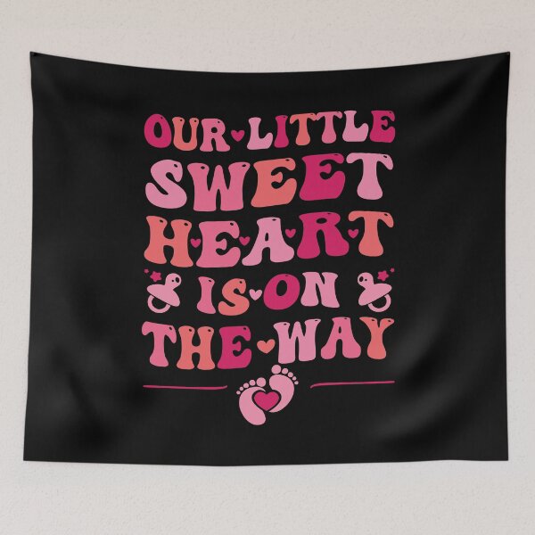 Item preview, Our Little Sweet Heart Is On The Way Pregnancy Announcement designed and sold by Gogetgiggles.