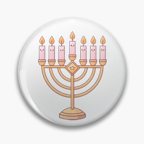 Item preview, Elegant Hanukkah Menorah Candle Illustration designed and sold by A1MarketDesigne.