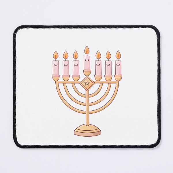 Item preview, Elegant Hanukkah Menorah Candle Illustration designed and sold by A1MarketDesigne.
